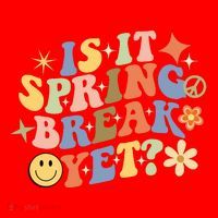 Is It Spring Break Yet? Groovy Retro Vacation Teacher Flower Santa Hat thumb 1