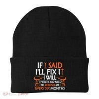 If I Said I'll Fix it I Will Funny Mechanic Handyman Tools Beanie thumb 0