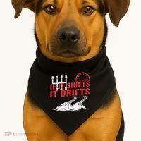 If It Shifts It Drifts Drift Cars Drifting Gift USA-Made Doggie Bandana thumb 1