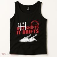 If It Shifts It Drifts Drift Cars Drifting Gift Tank Top thumb 2