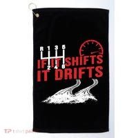 If It Shifts It Drifts Drift Cars Drifting Gift Golf Towel thumb 0