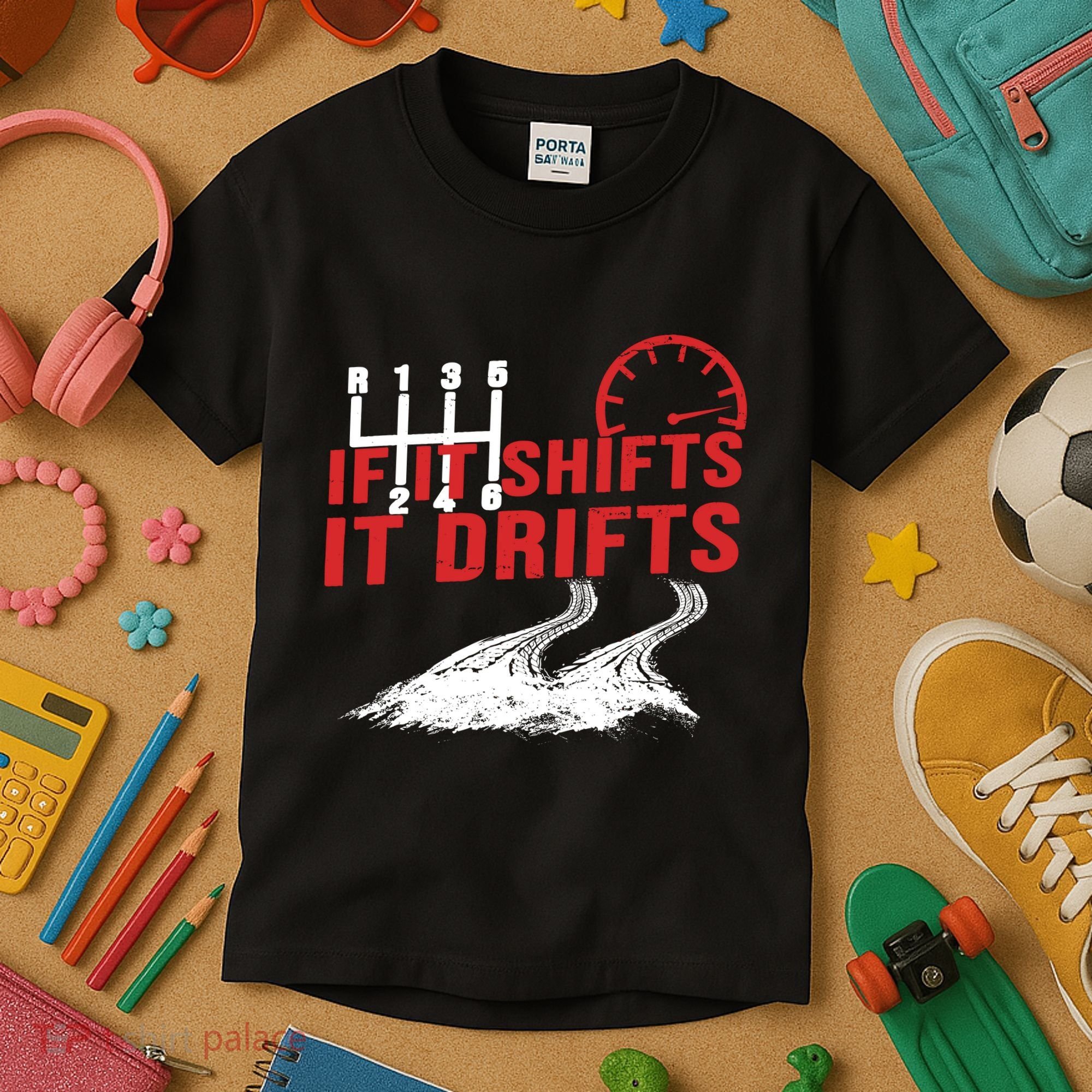 If It Shifts It Drifts Drift Cars Drifting Gift Kids T-Shirt