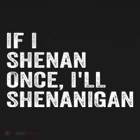 If I Shenan Once ILl Shenanigan Funny Quote Ornament thumb 1