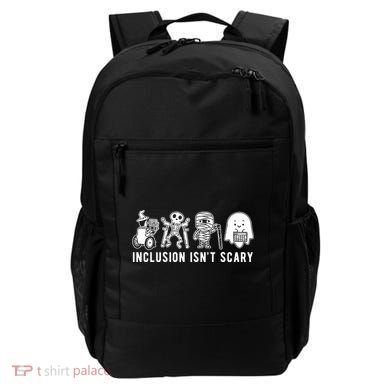 Inclusion Isnt Scary Teacher Skeleton Ghost Cute Halloween Backpack