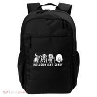 Inclusion Isnt Scary Teacher Skeleton Ghost Cute Halloween Backpack thumb 0