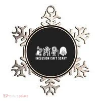 Inclusion Isnt Scary Teacher Skeleton Ghost Cute Halloween Ornament thumb 0