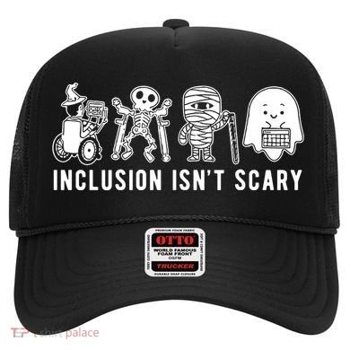 Inclusion Isnt Scary Teacher Skeleton Ghost Cute Halloween Hat