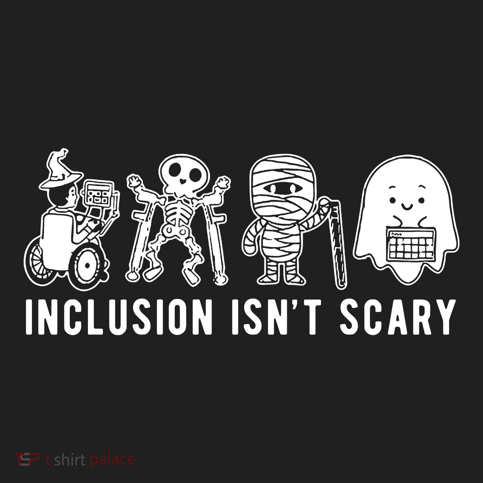 Inclusion Isnt Scary Teacher Skeleton Ghost Cute Halloween Hat