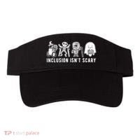 Inclusion Isnt Scary Teacher Skeleton Ghost Cute Halloween Visor thumb 0