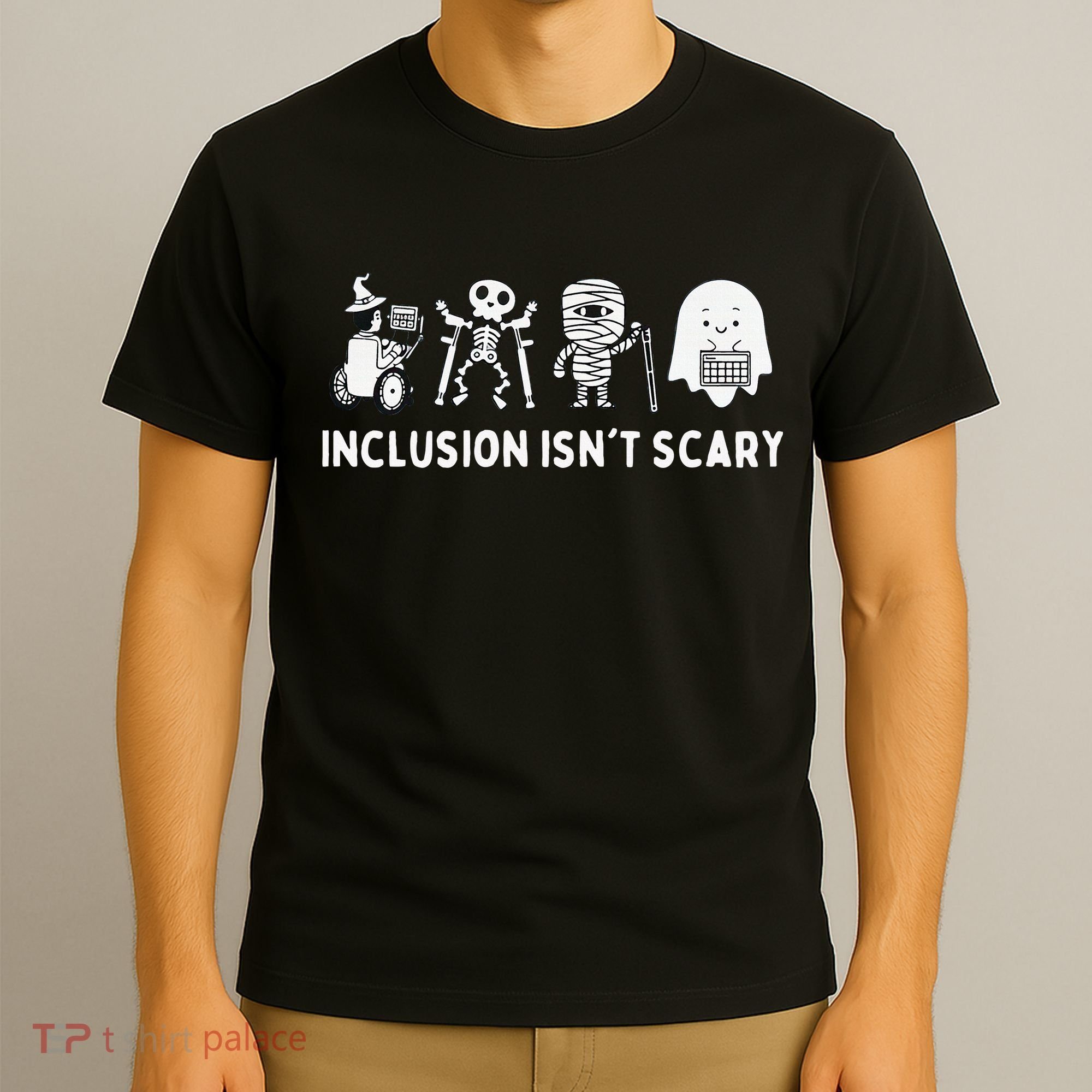 Inclusion Isnt Scary SLP Halloween Sped Teacher Inclusion T-Shirt