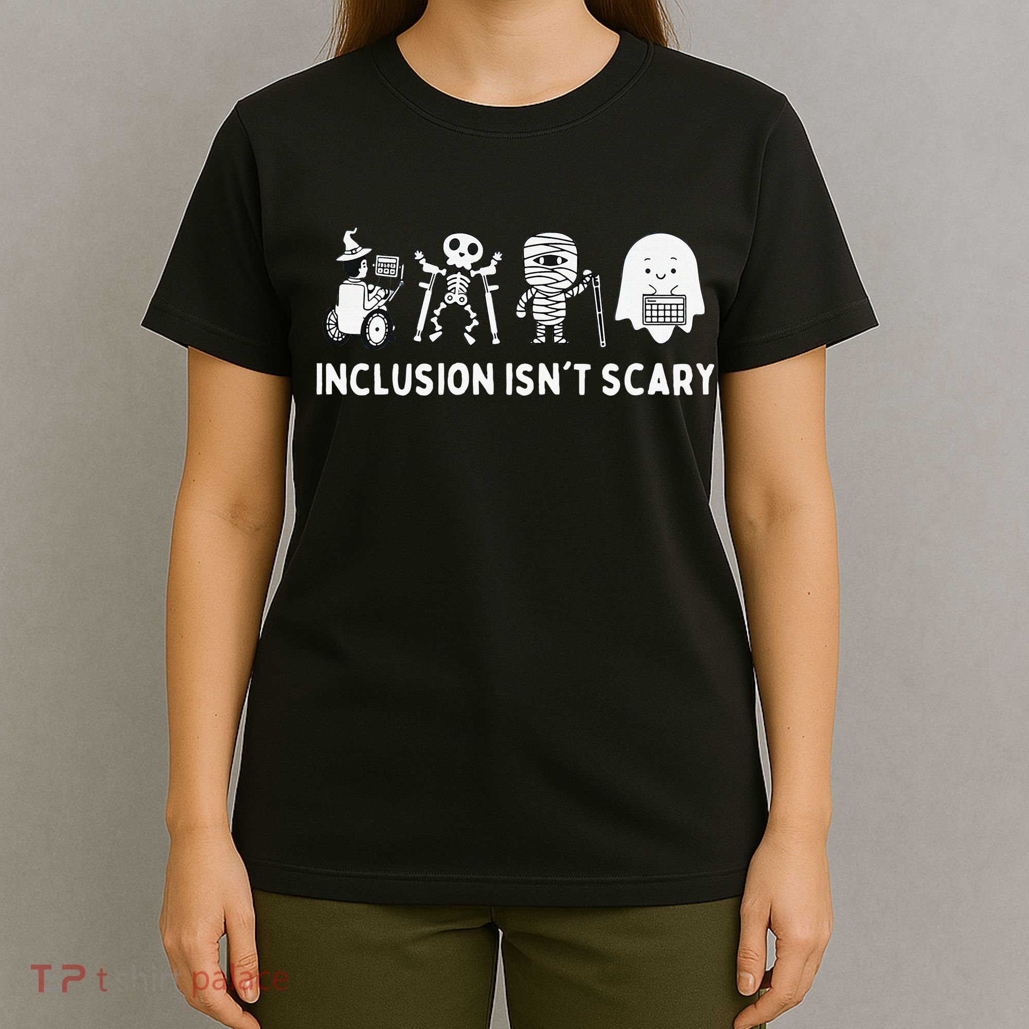 Inclusion Isnt Scary SLP Halloween Sped Teacher Inclusion T-Shirt