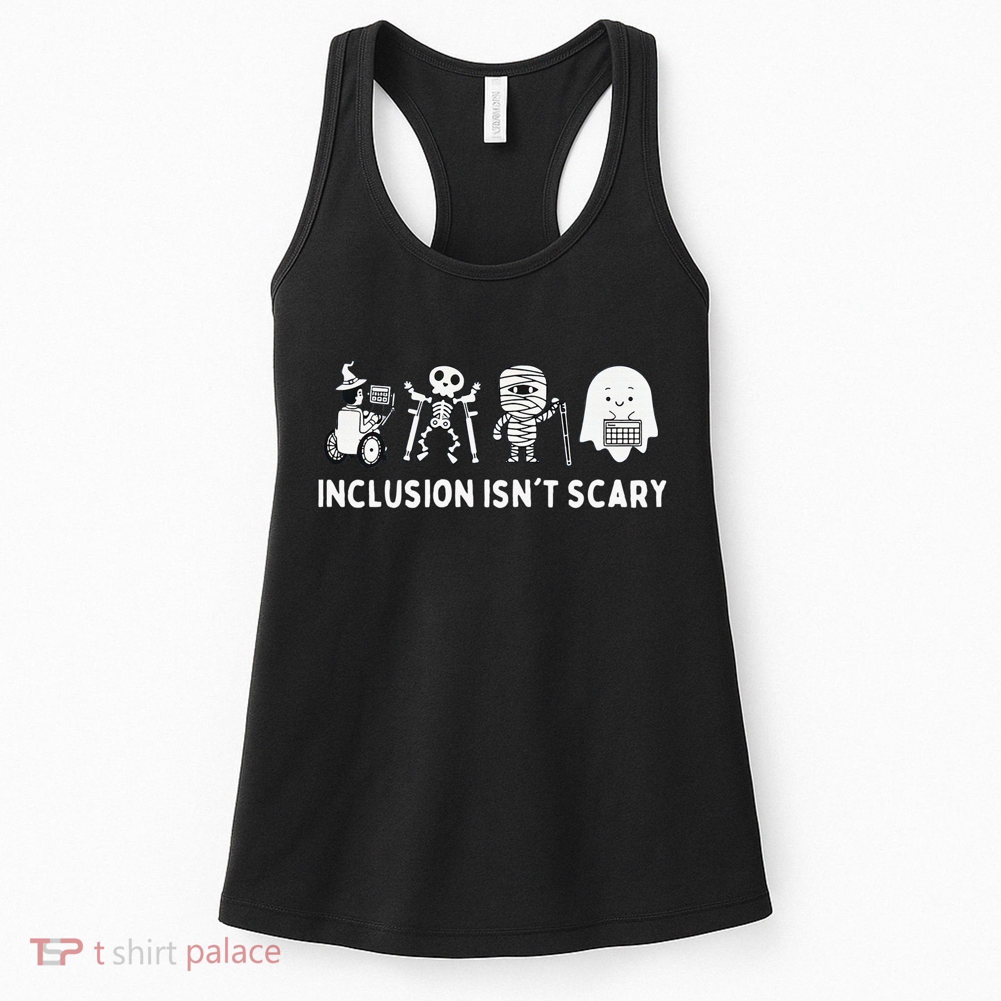 Inclusion Isnt Scary SLP Halloween Sped Teacher Inclusion Women's Tank Top