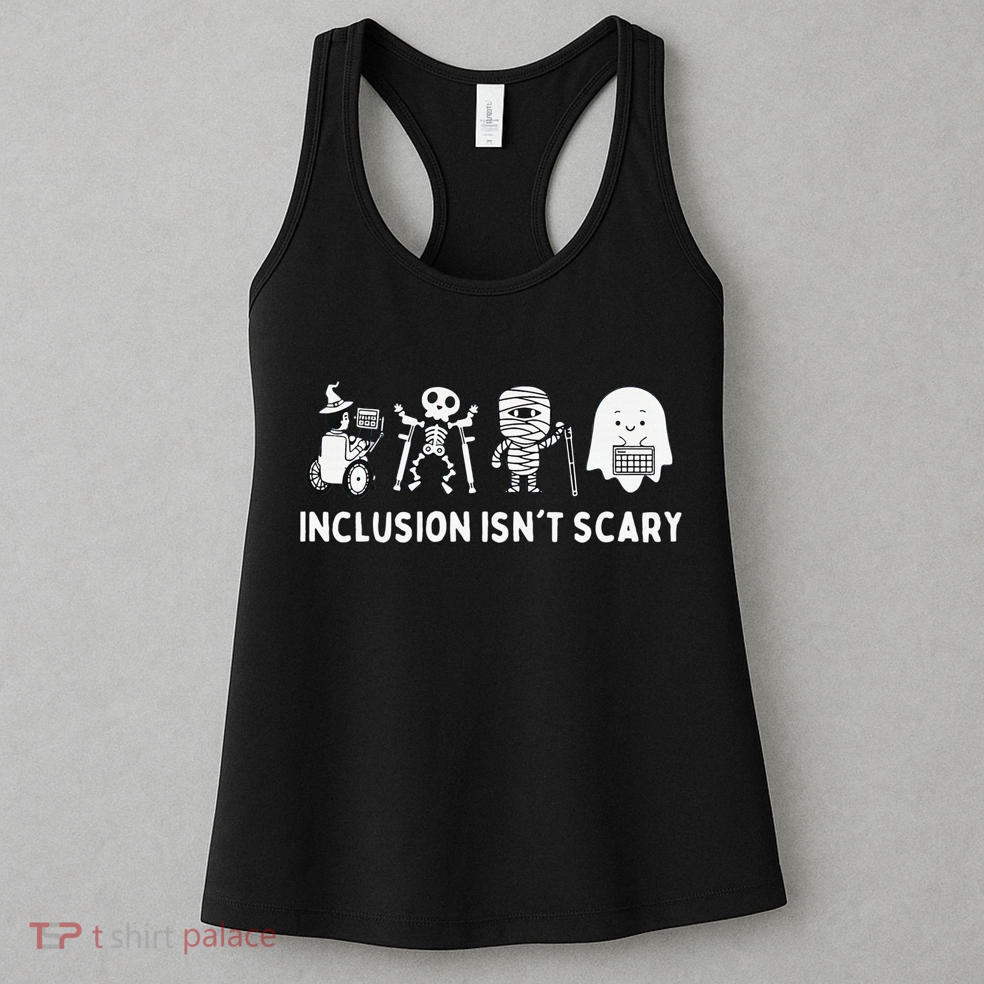 Inclusion Isnt Scary SLP Halloween Sped Teacher Inclusion Women's Tank Top