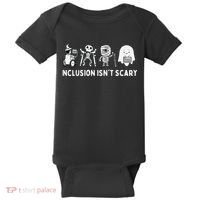 Inclusion Isnt Scary SLP Halloween Sped Teacher Inclusion Baby Bodysuit thumb 0