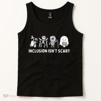 Inclusion Isnt Scary SLP Halloween Sped Teacher Inclusion Tank Top thumb 2