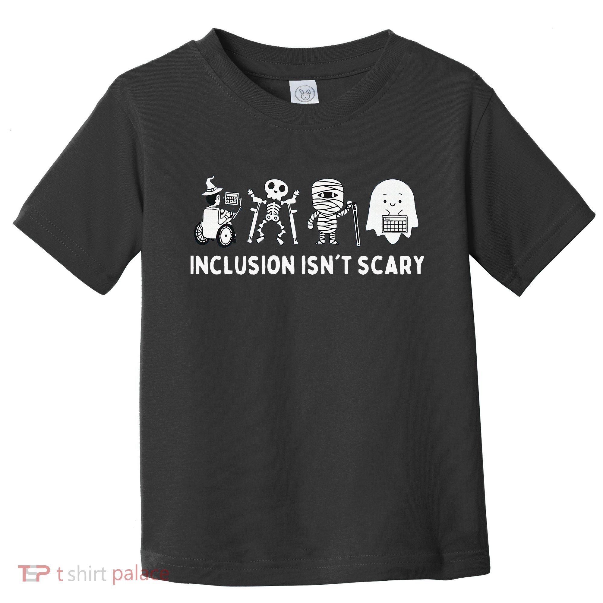 Inclusion Isnt Scary SLP Halloween Sped Teacher Inclusion Toddler T-Shirt