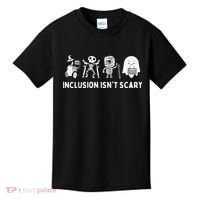 Inclusion Isnt Scary SLP Halloween Sped Teacher Inclusion Kids T-Shirt thumb 0
