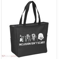 Inclusion Isnt Scary SLP Halloween Sped Teacher Inclusion Tote Bag thumb 2