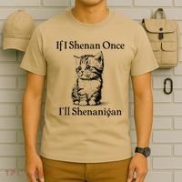 If I Shenan Once ILl Shenanigan Cute Cat St Patricks Day T-Shirt thumb 6