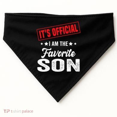 It's I'm The Favorite Son USA-Made Doggie Bandana