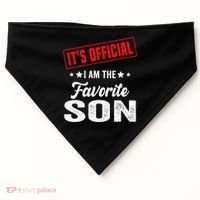 It's I'm The Favorite Son USA-Made Doggie Bandana thumb 0