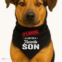 It's I'm The Favorite Son USA-Made Doggie Bandana thumb 1
