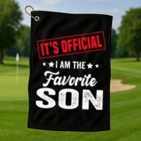 It's I'm The Favorite Son Golf Towel thumb 1