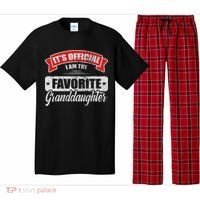 It's I'm The Favorite Granddaughter Funny Sayings Pajama Set thumb 0
