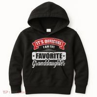 It's I'm The Favorite Granddaughter Funny Sayings Kids Hoodie thumb 0