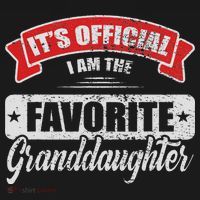 It's I'm The Favorite Granddaughter Funny Sayings Kids Long Sleeve Shirt thumb 2