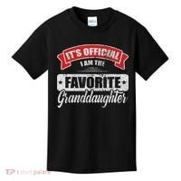 It's I'm The Favorite Granddaughter Funny Sayings Kids T-Shirt thumb 0