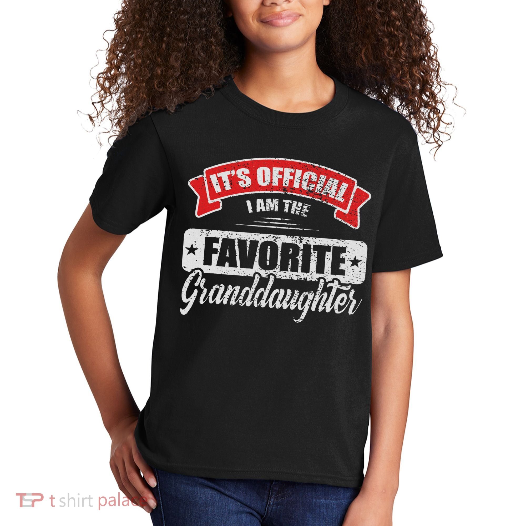 It's I'm The Favorite Granddaughter Funny Sayings Kids T-Shirt