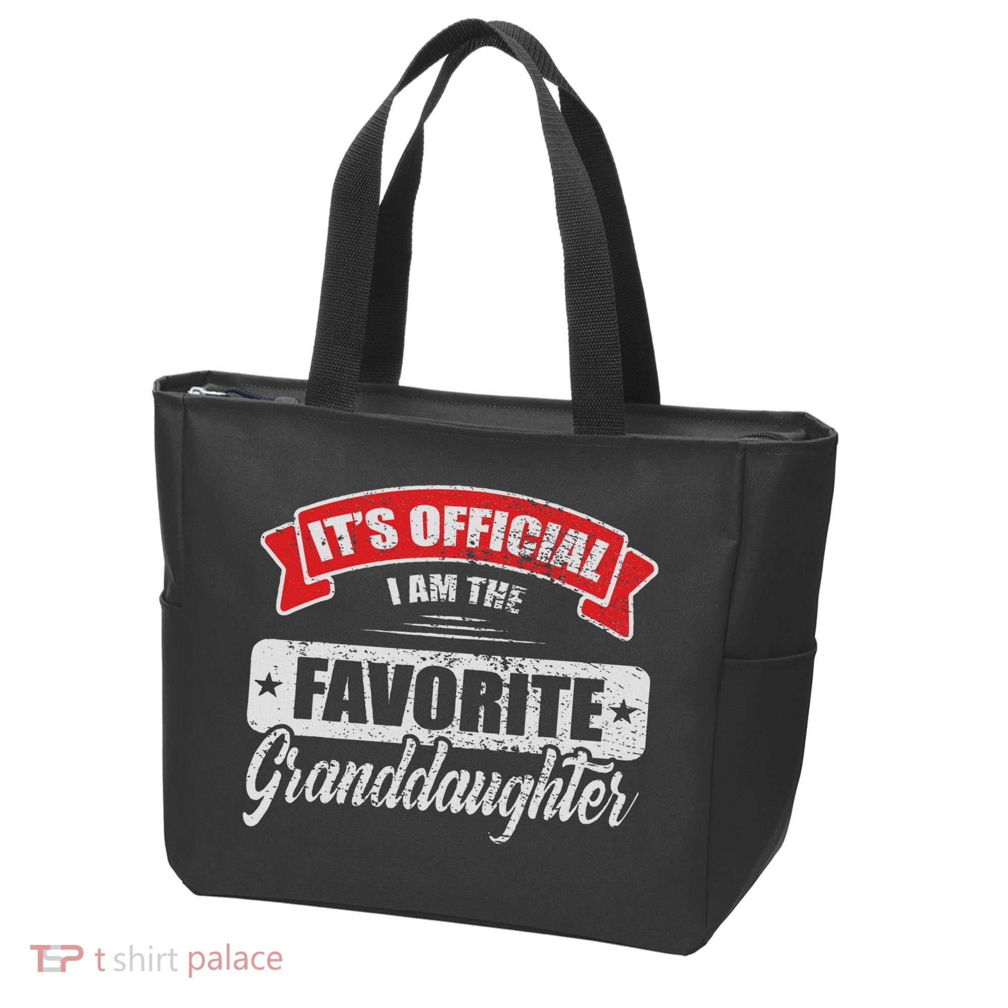 It's I'm The Favorite Granddaughter Funny Sayings Tote Bag