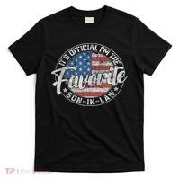 It's I'm The Favorite Son In Law Funny Vintage T-Shirt thumb 0