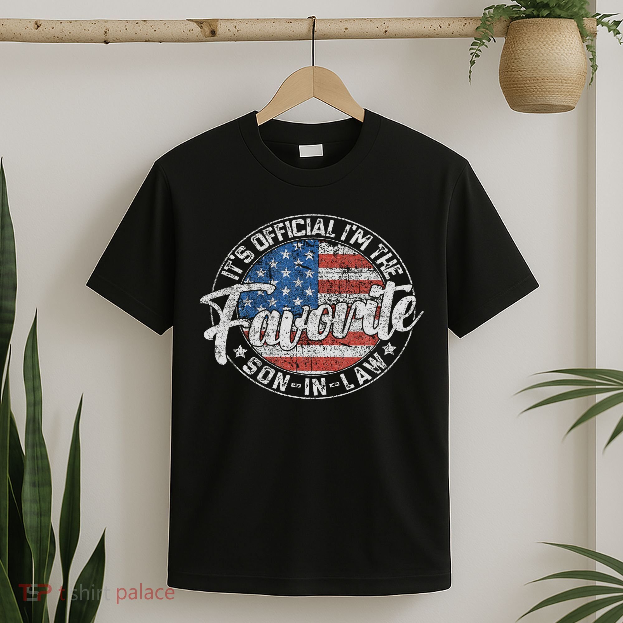 It's I'm The Favorite Son In Law Funny Vintage T-Shirt