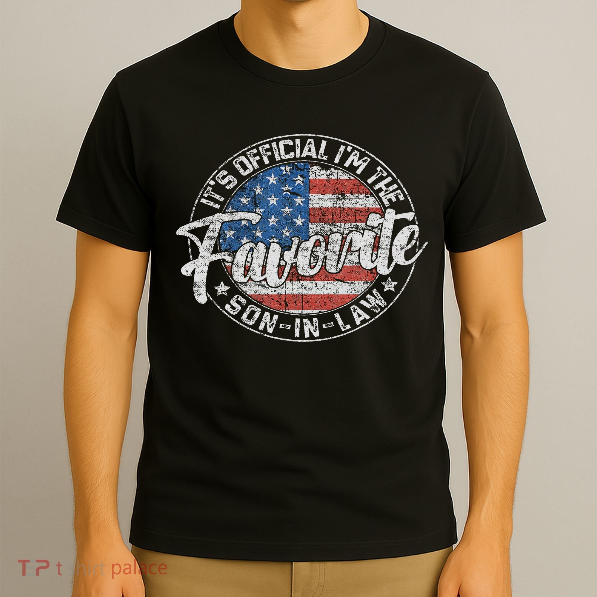 It's I'm The Favorite Son In Law Funny Vintage T-Shirt