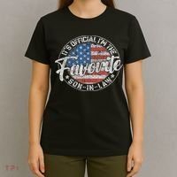 It's I'm The Favorite Son In Law Funny Vintage T-Shirt thumb 4