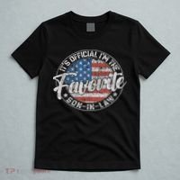 It's I'm The Favorite Son In Law Funny Vintage T-Shirt thumb 5