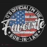 It's I'm The Favorite Son In Law Funny Vintage T-Shirt thumb 7