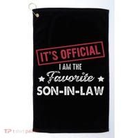 It's I'm The Favorite Son In Law Golf Towel thumb 0