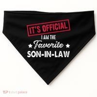 Its Im The Favorite Son In Law USA-Made Doggie Bandana thumb 0
