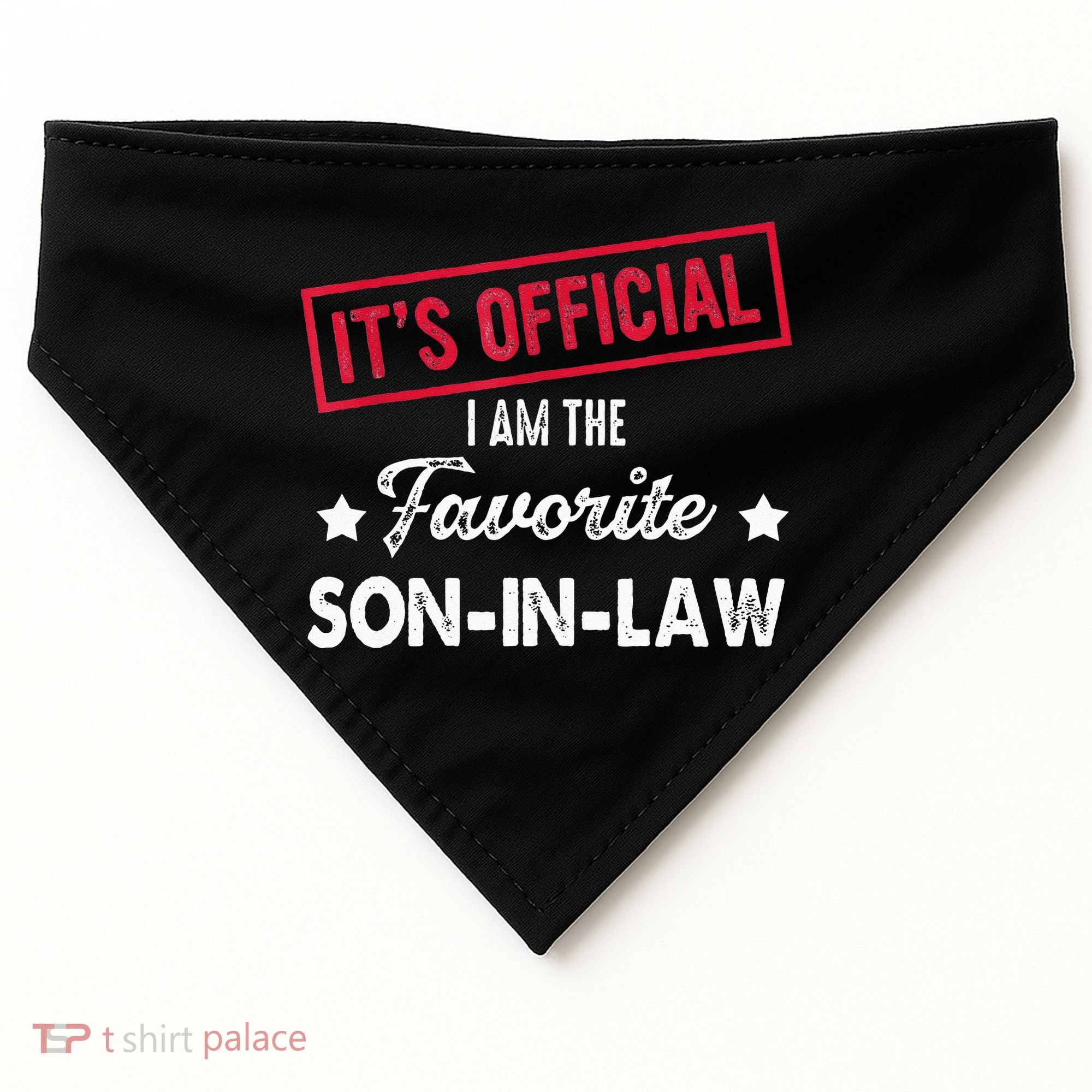 Its Im The Favorite Son In Law USA-Made Doggie Bandana