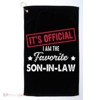 Its Im The Favorite Son In Law Golf Towel thumb 0