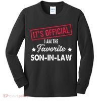 Its Im The Favorite Son In Law Kids Long Sleeve Shirt thumb 0