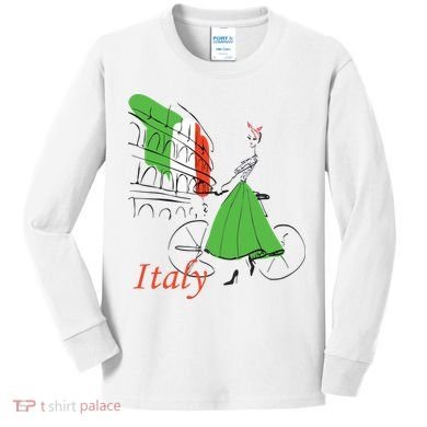 Italy Kids Long Sleeve Shirt