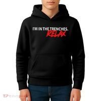 IM In The Trenches Relax Kids Hoodie thumb 4