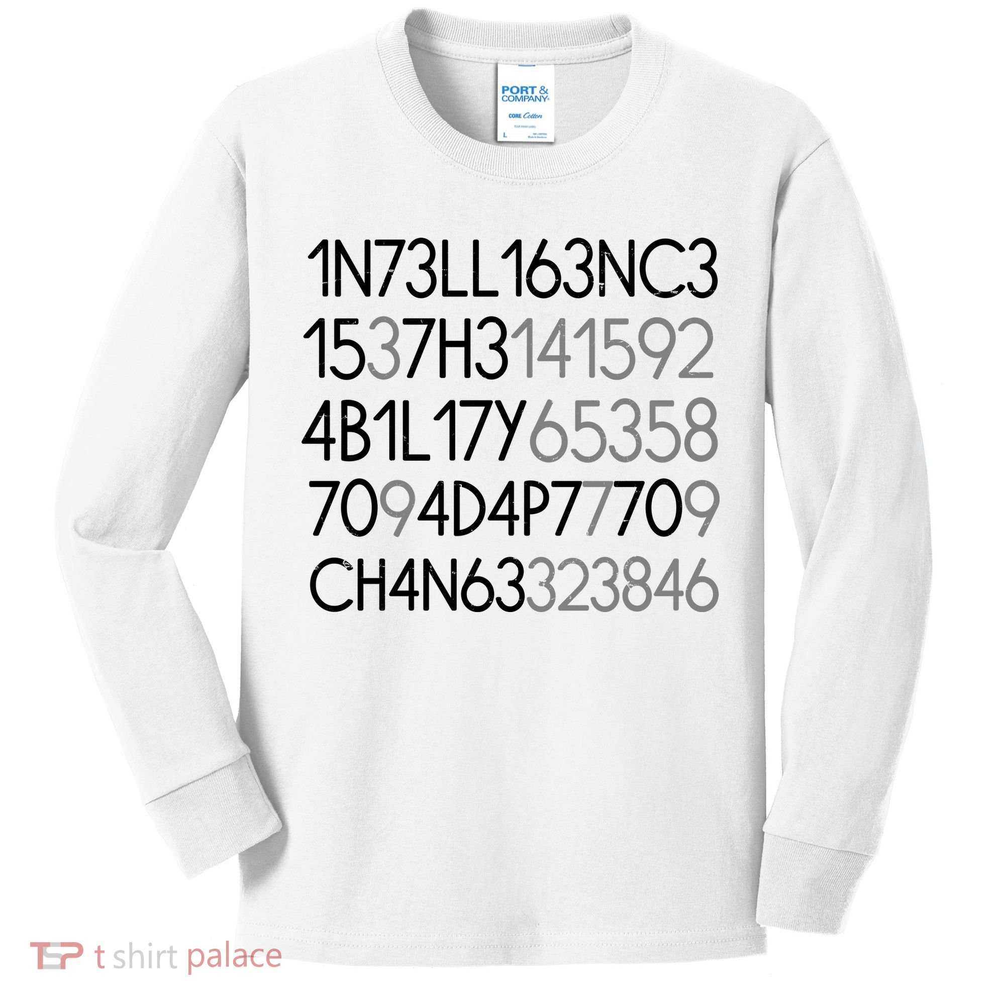 Intelligence Is The Ability To Adapt To Change Kids Long Sleeve Shirt