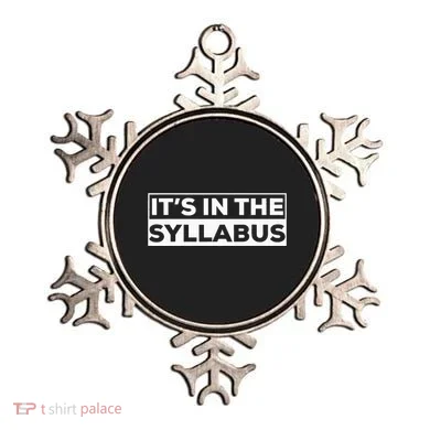 ItS In The Syllabus Ornament