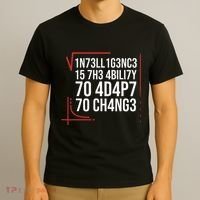 Intelligence Is The Ability To Adapt To Change Smart People T-Shirt thumb 3