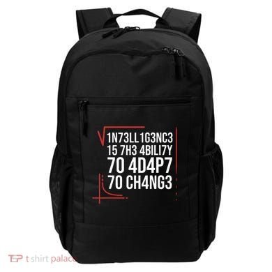 Intelligence Is The Ability To Adapt To Change Smart People Backpack